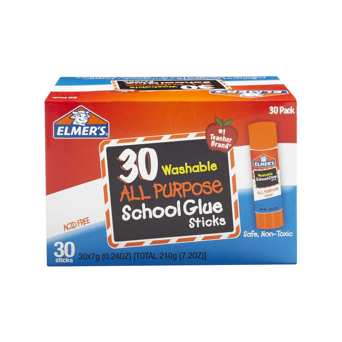 Elmer's All Purpose School Glue Sticks, Washable, 0.24 oz, 30 ct - product image 1