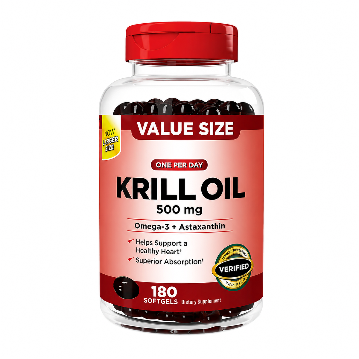 Kirkland Signature Krill Oil 500mg Krill Oil 180CT