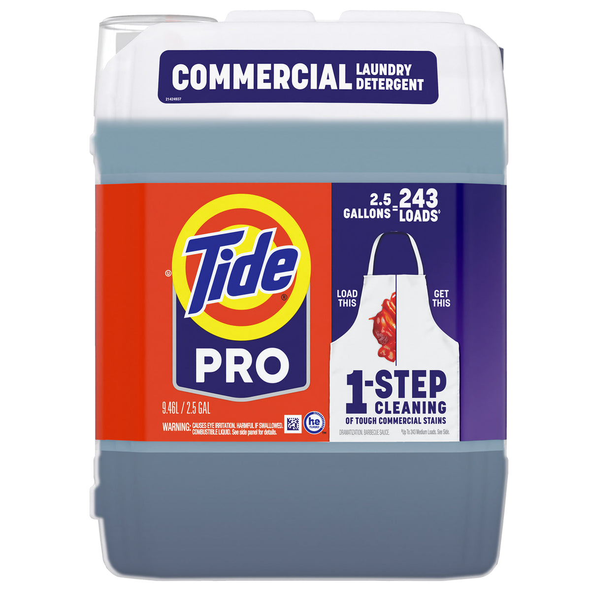 Tide PRO Commercial Liquid Laundry Detergent, HE Compatible, 243 Loads, 2.5 gal - product image 2