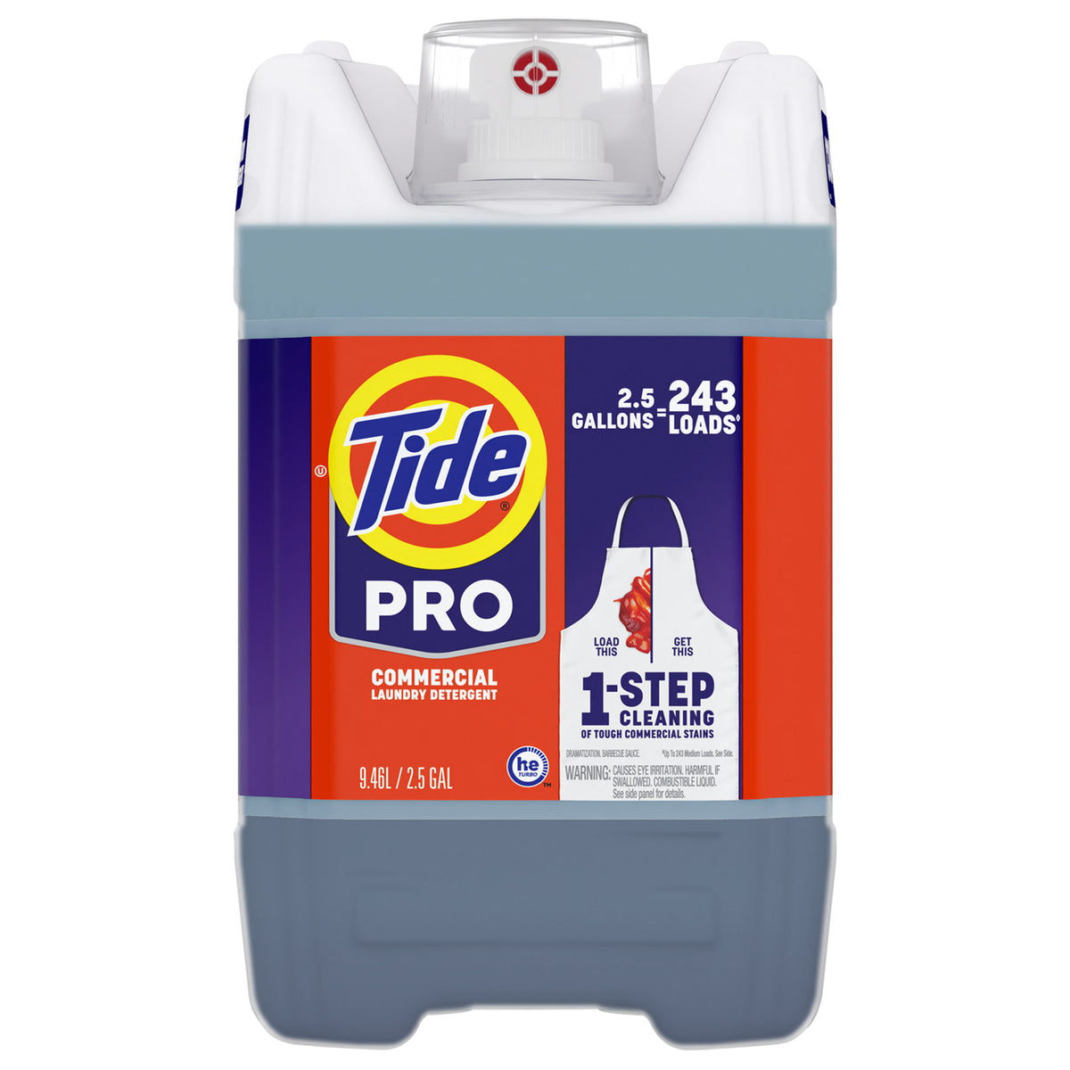 Tide PRO Commercial Liquid Laundry Detergent, HE Compatible, 243 Loads, 2.5 gal - product image 3