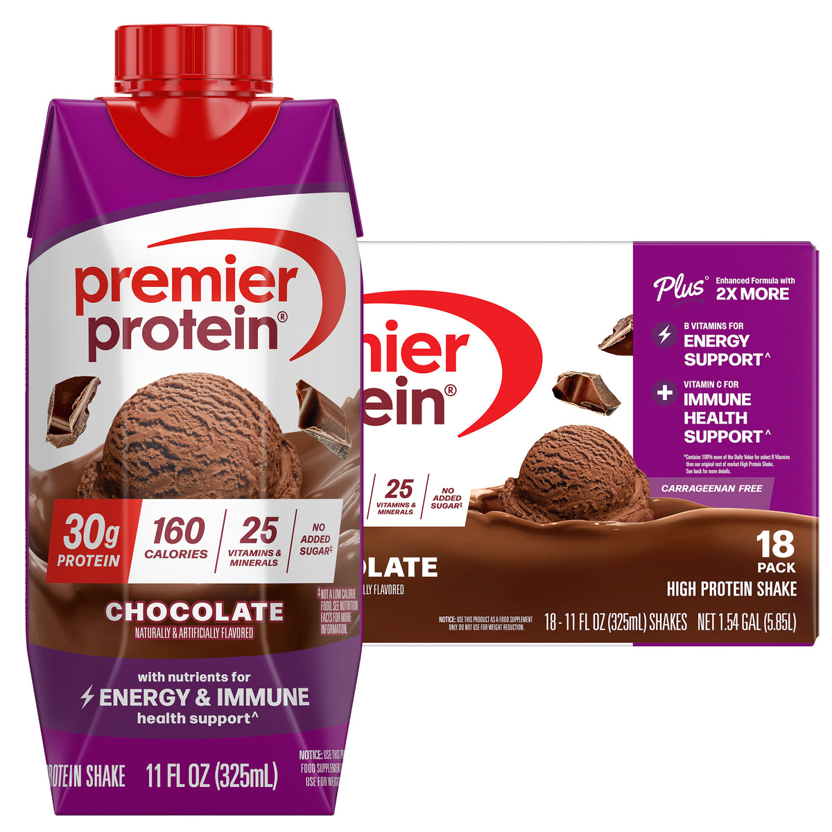 Premier Protein Shake, 30g Protein, Chocolate, 11 fl oz, 18 ct - product image 5