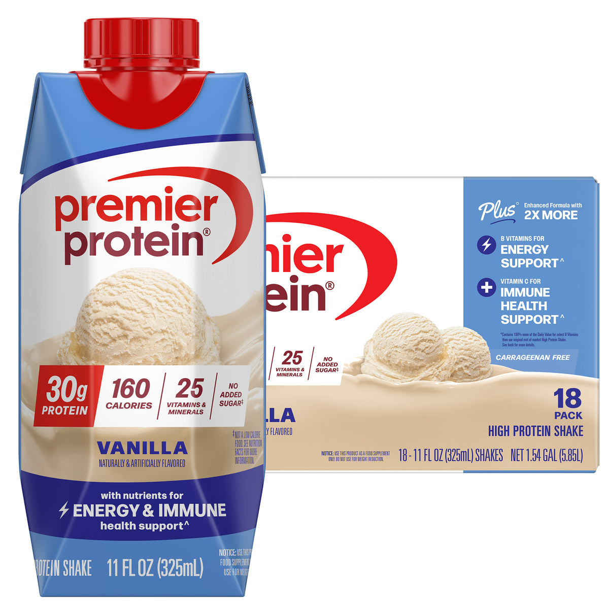 Premier Protein Shake, 30g Protein, Vanilla, 11 fl oz, 18 ct - product image 3