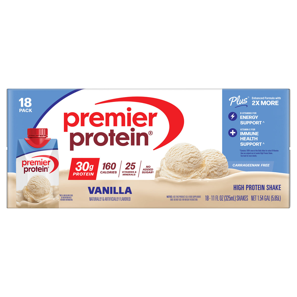 Premier Protein Shake, 30g Protein, Vanilla, 11 fl oz, 18 ct - product image 4