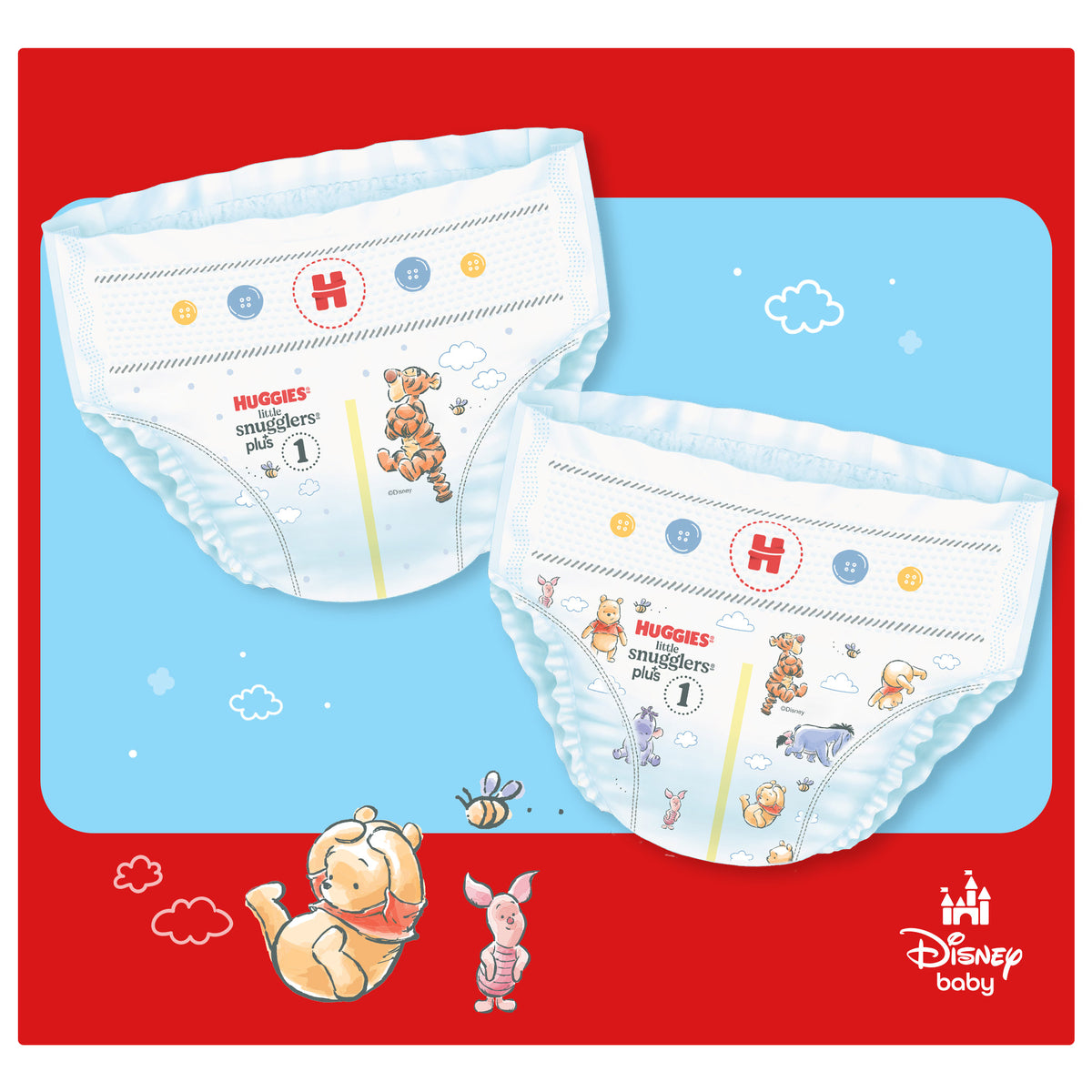 Huggies Little Snugglers Plus Diapers, Disney Baby, Size 1, 192 ct - product image 9