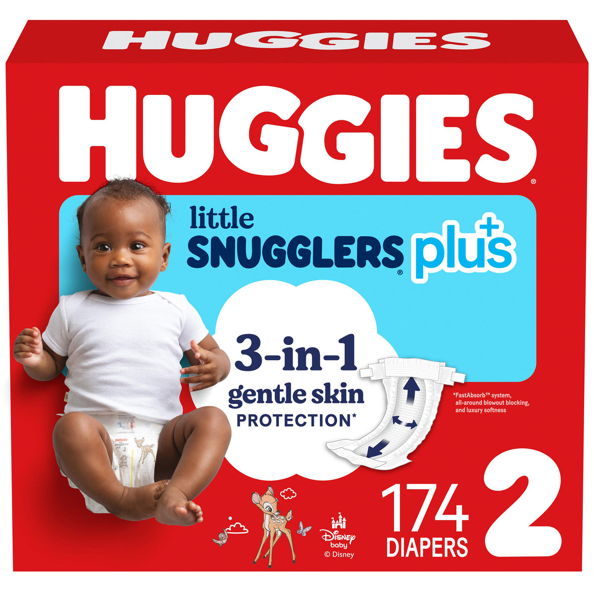 Huggies Little Snugglers Plus Diapers, Disney Baby, Size 2, 174 ct - product image 6