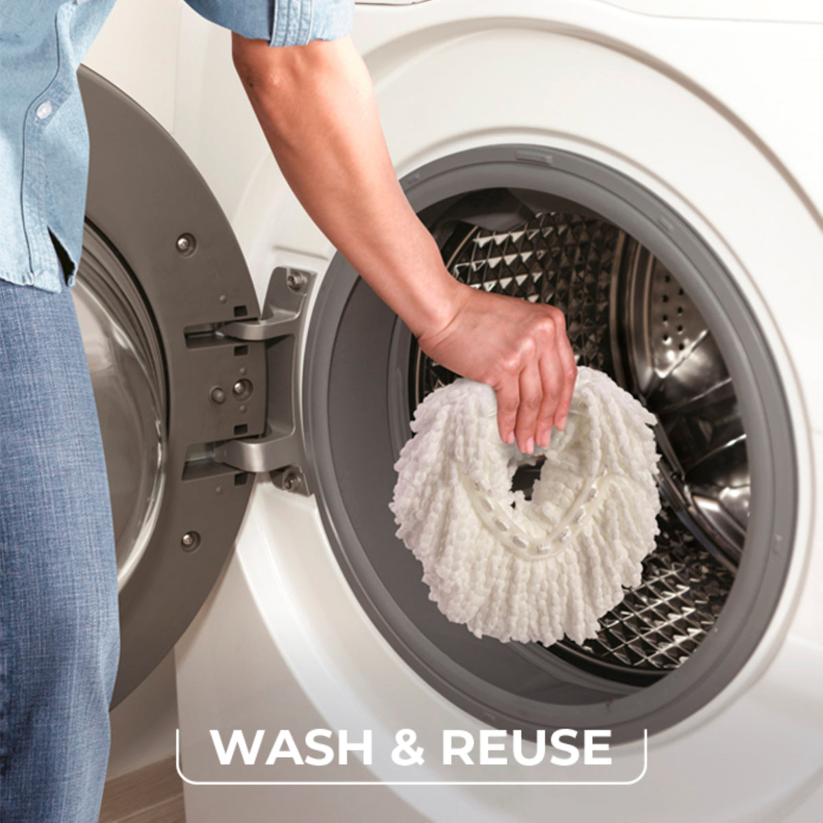 O-Cedar EasyWring Microfiber Spin Mop System with 2 Spin Mop Refills and Scrubber - product image 1