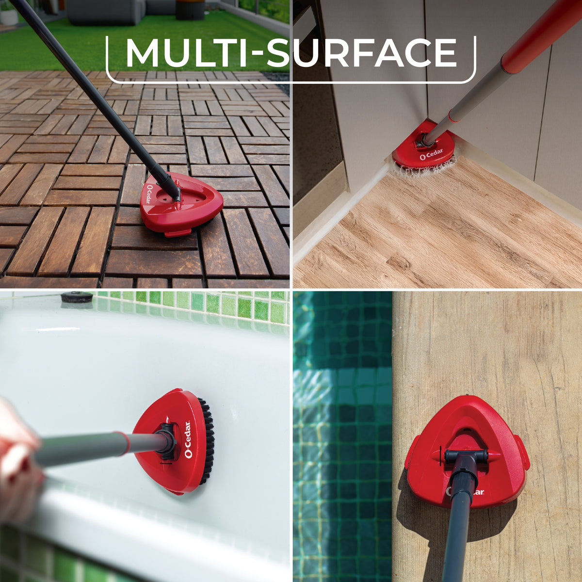 O-Cedar EasyWring Microfiber Spin Mop System with 2 Spin Mop Refills and Scrubber - product image 2