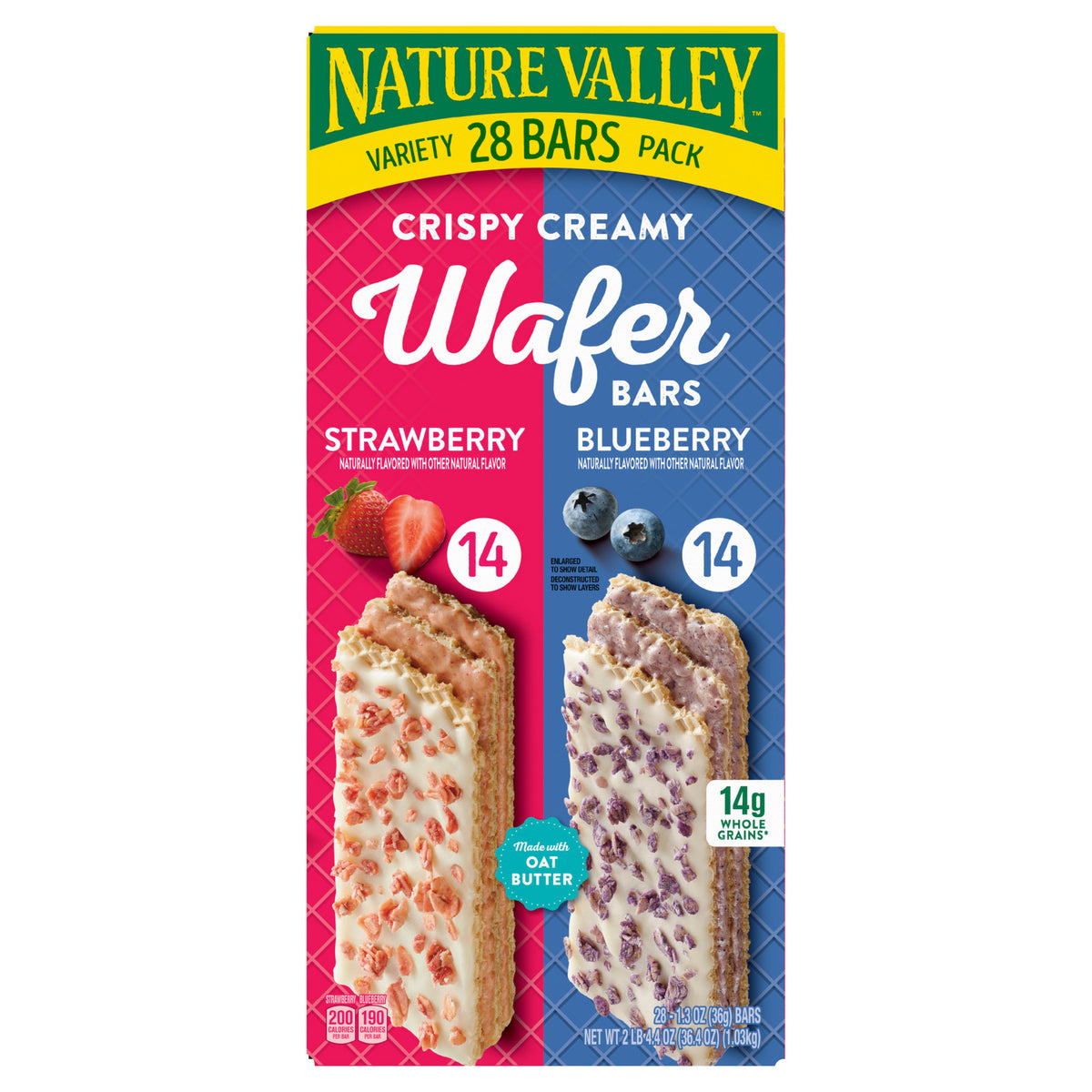 Nature Valley Crispy Creamy Wafer Bars, Variety Pack, 1.3 oz, 28 ct - product image 3