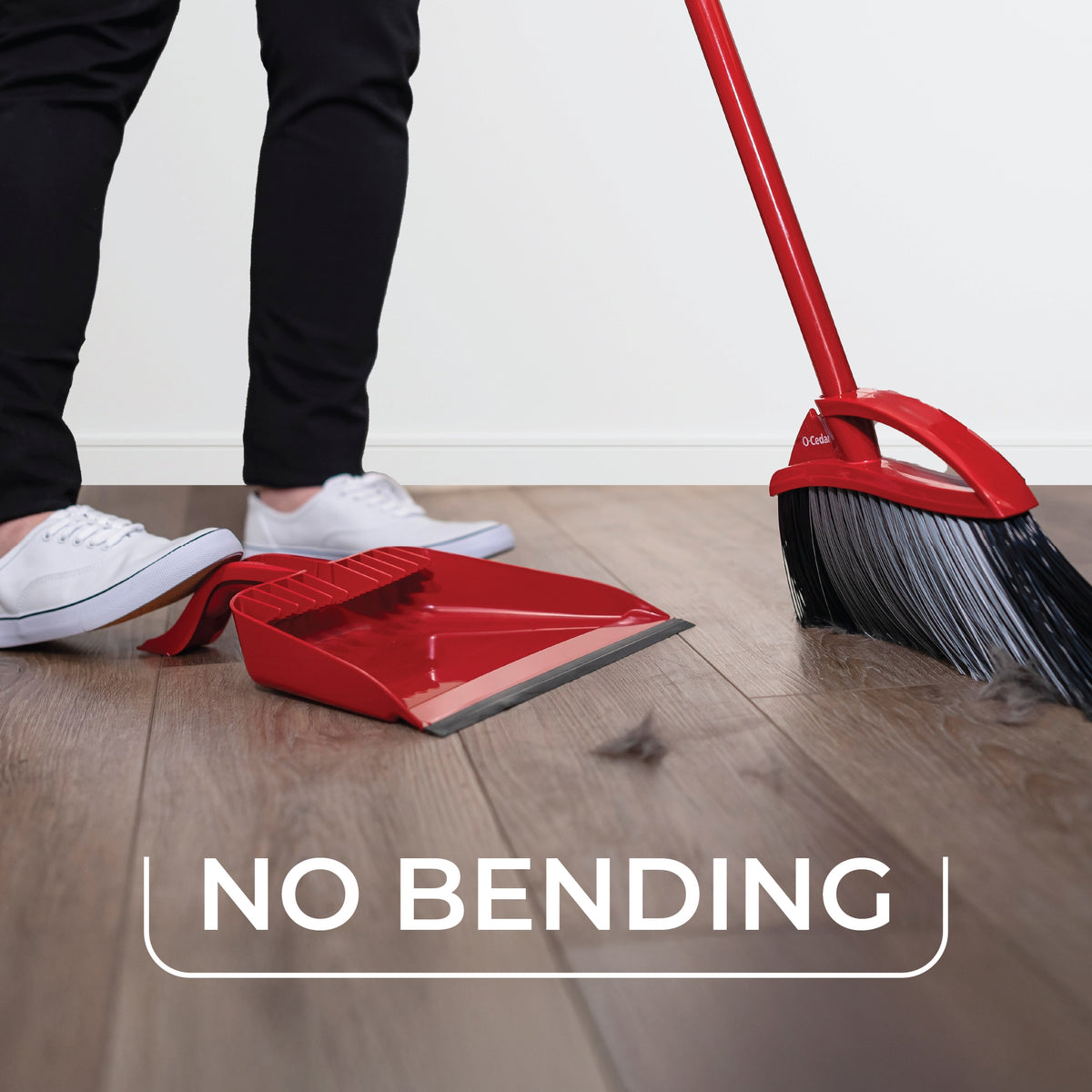 O-Cedar One Sweep & Pet Pro Broom with Step-on Dustpan - product image 4