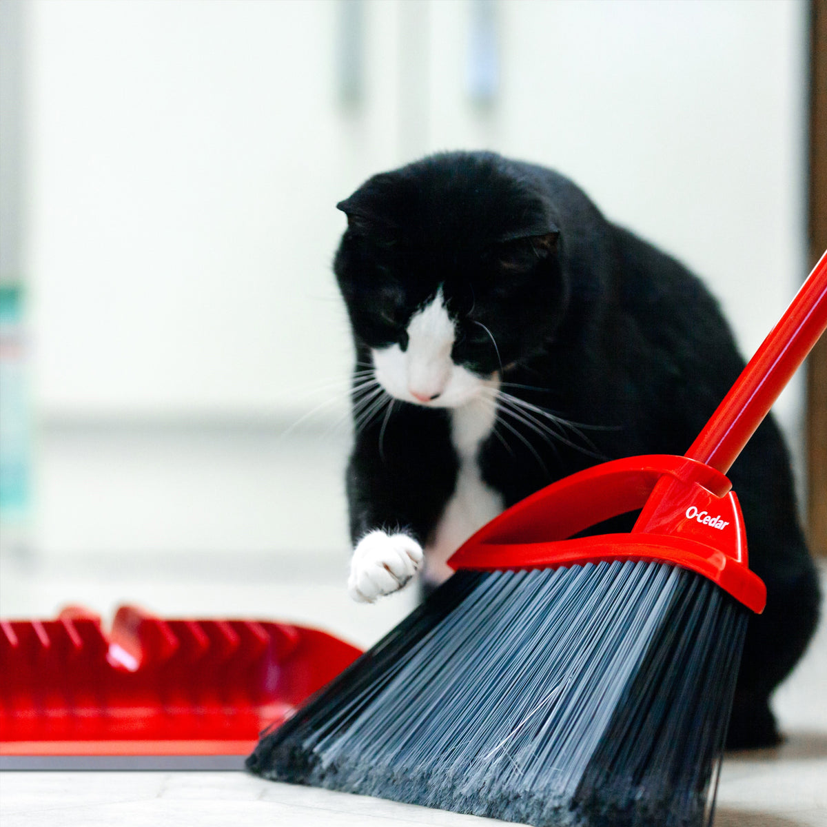 O-Cedar One Sweep & Pet Pro Broom with Step-on Dustpan - product image 7
