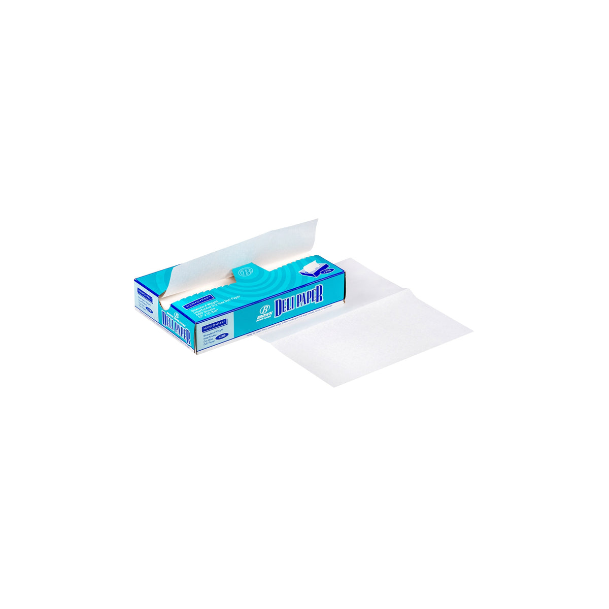 Brown Paper Goods Interfolded Dry Waxed Deli Wrap, White, 10”L x 10-3/4”W, 500 ct - product image 2