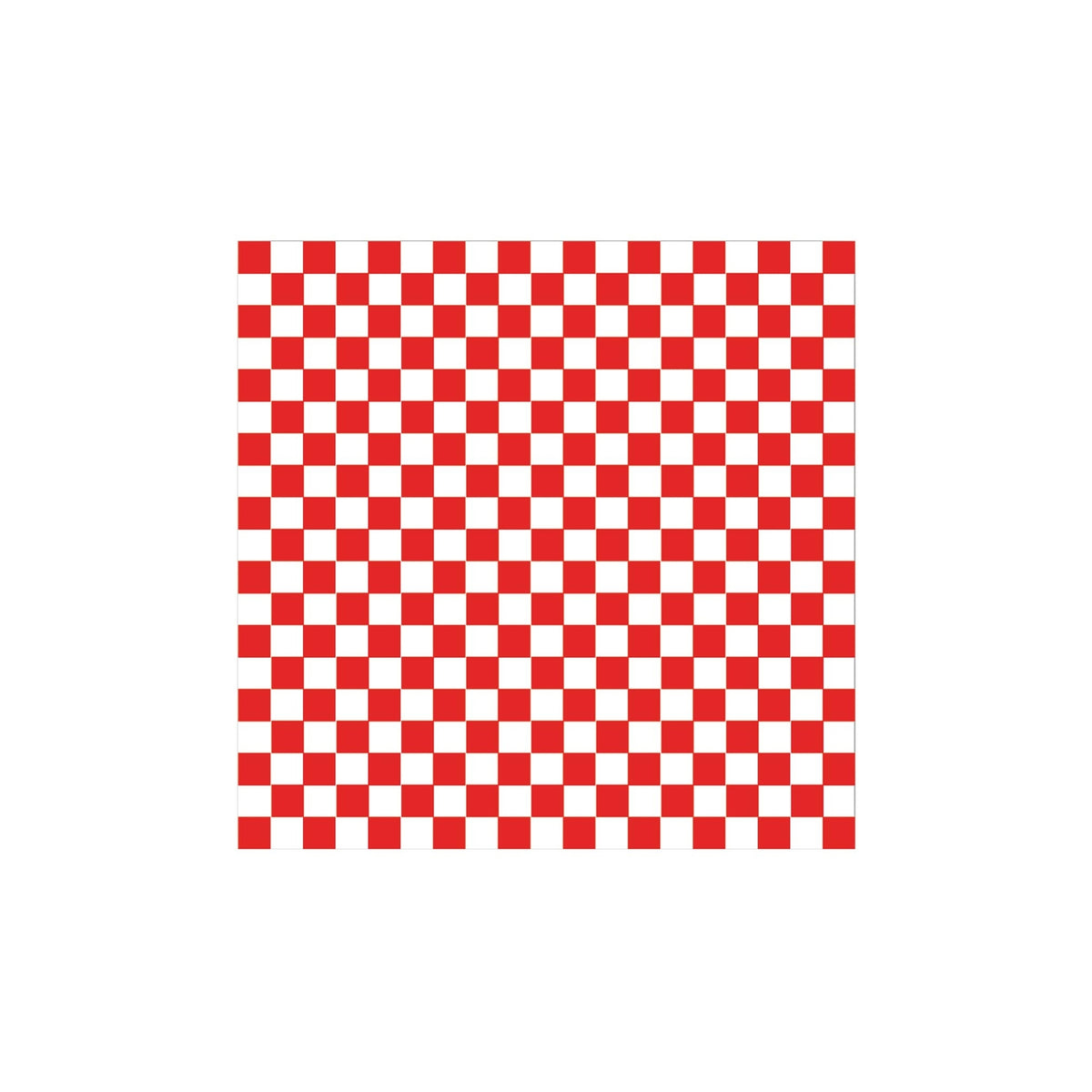 Brown Paper Goods Deli Wrap, 12"L x 12"W, Red and White Checkered, 1000 ct - product image 1