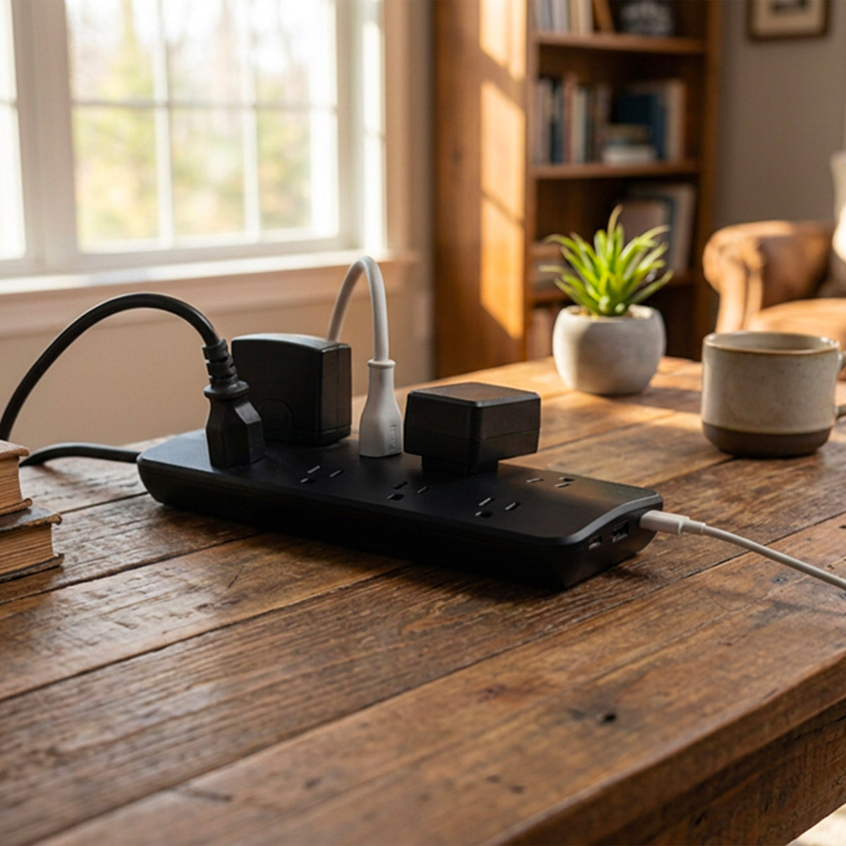 Jasco UltraPro Elite UltraSlim 8-Outlet USB Surge Protector, 4 ft, 2 ct - product image 5