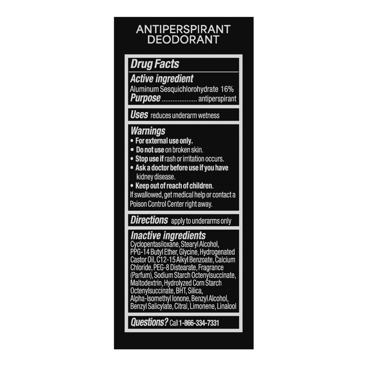 Degree Max Protection+ 5-in-1 Antiperspirant Deodorant, Black and White, 2.6 oz, 6 ct - product image 3