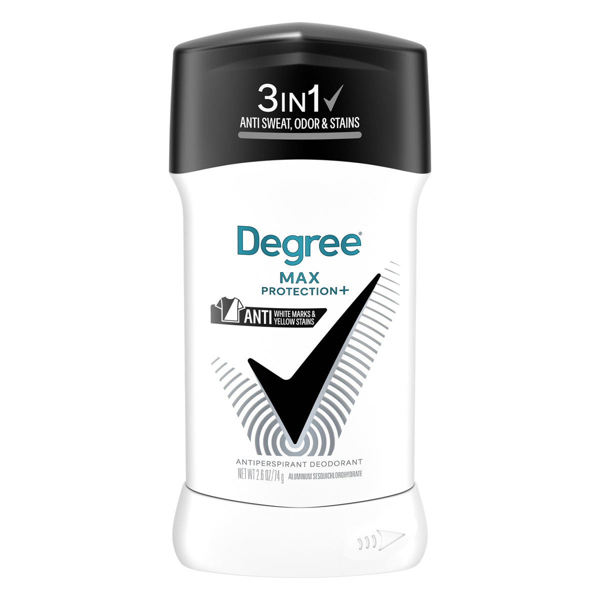 Degree Max Protection+ 5-in-1 Antiperspirant Deodorant, Black and White, 2.6 oz, 6 ct - product image 5