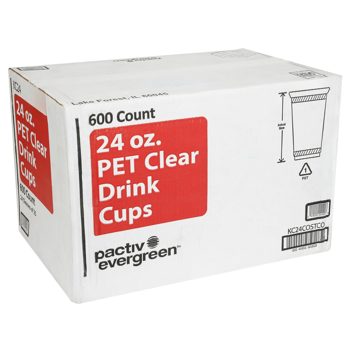 Fabri-Kal Kal-Clear Plastic Cups, 24 oz, 600 ct - product image 2