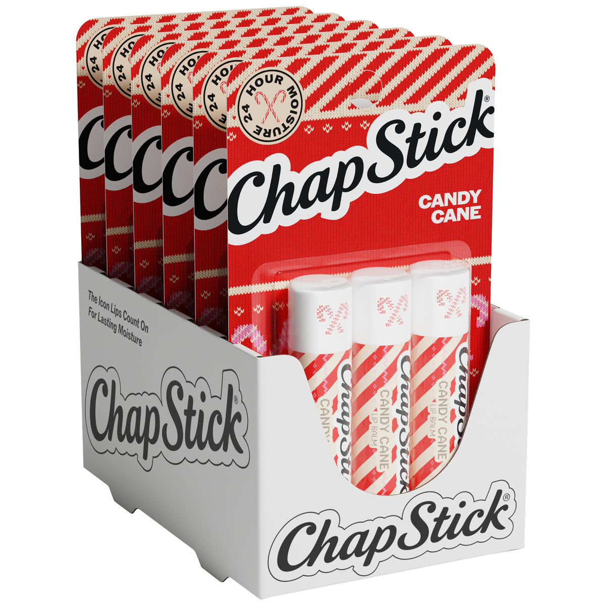 ChapStick Lip Protectant, Limited Edition Candy Cane, 0.15 oz, 18 ct - product image 1