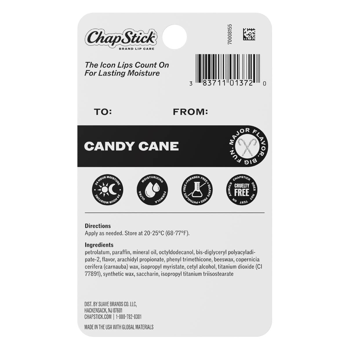 ChapStick Lip Protectant, Limited Edition Candy Cane, 0.15 oz, 18 ct - product image 2