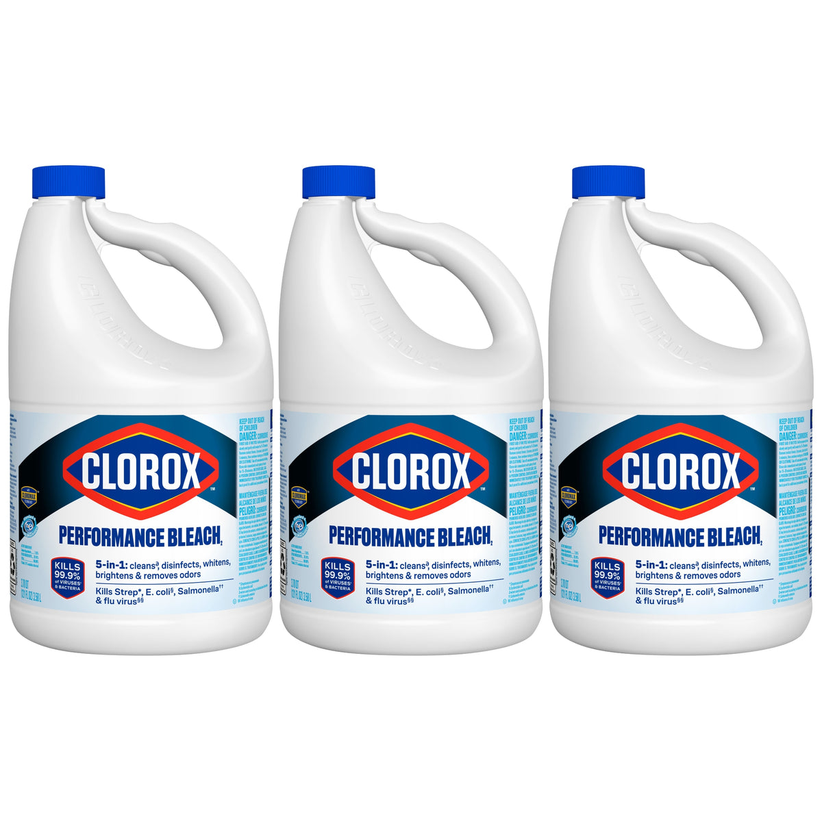 Clorox Performance Bleach with CloroMax, Concentrated, 121 fl oz, 3 ct - product image 4