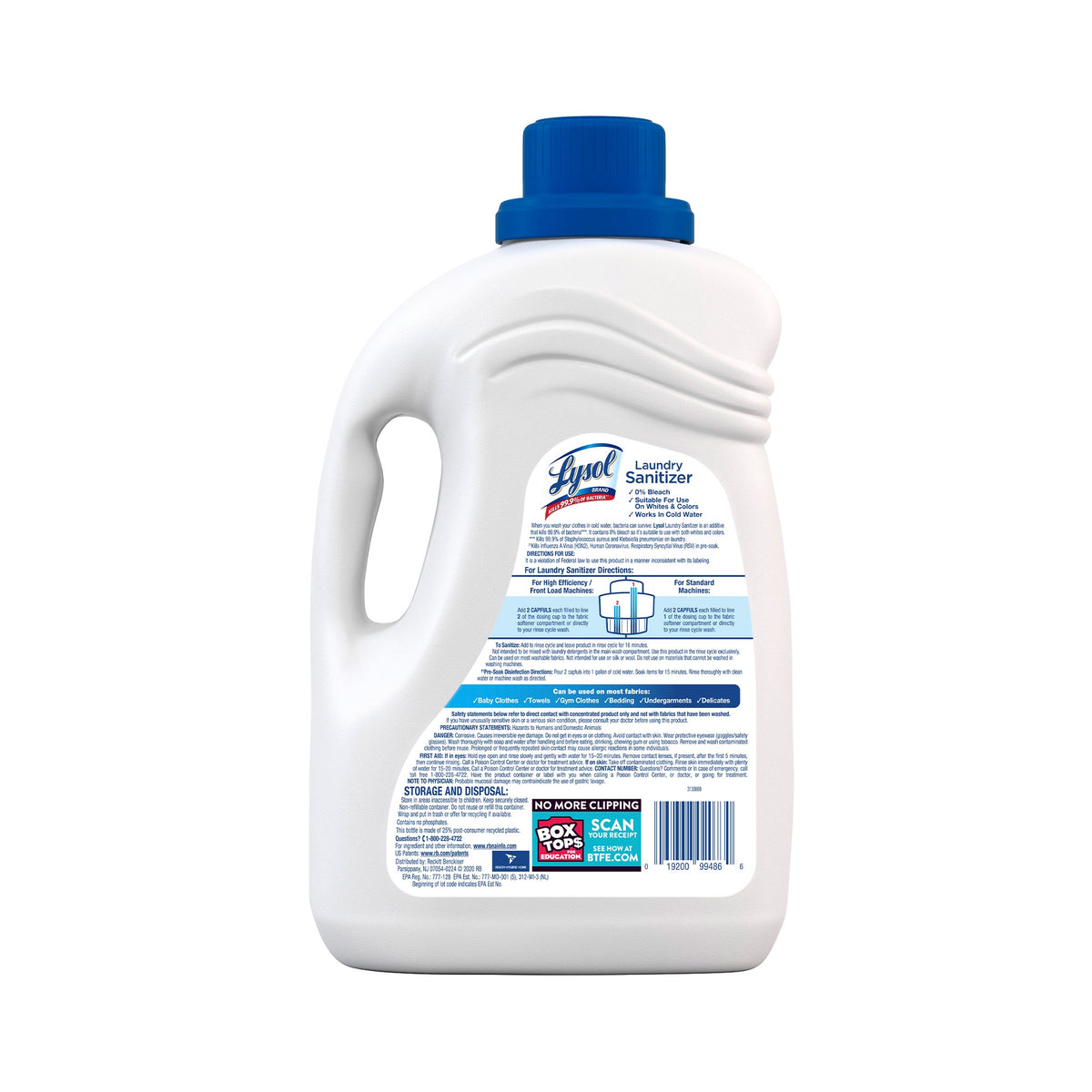 Lysol Liquid Laundry Sanitizer, HE Compatible, Crisp Linen, 150 fl oz - product image 3