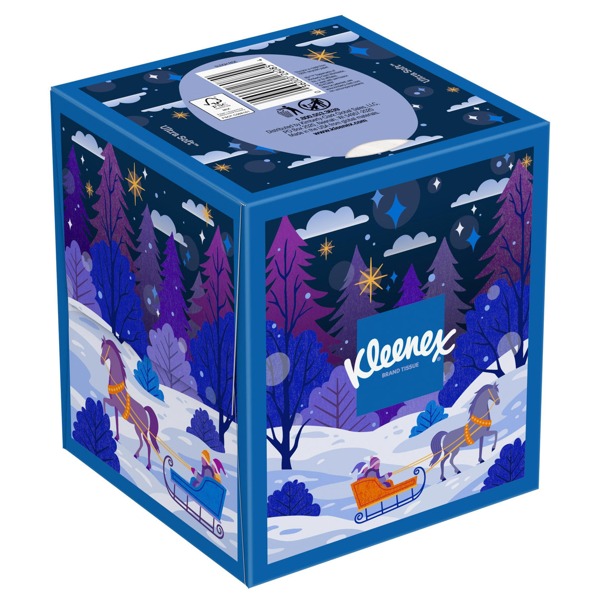 Kleenex Ultra Soft Facial Tissue, 3-Ply, Cube Box, 85 Tissues, 12 ct - product image 4