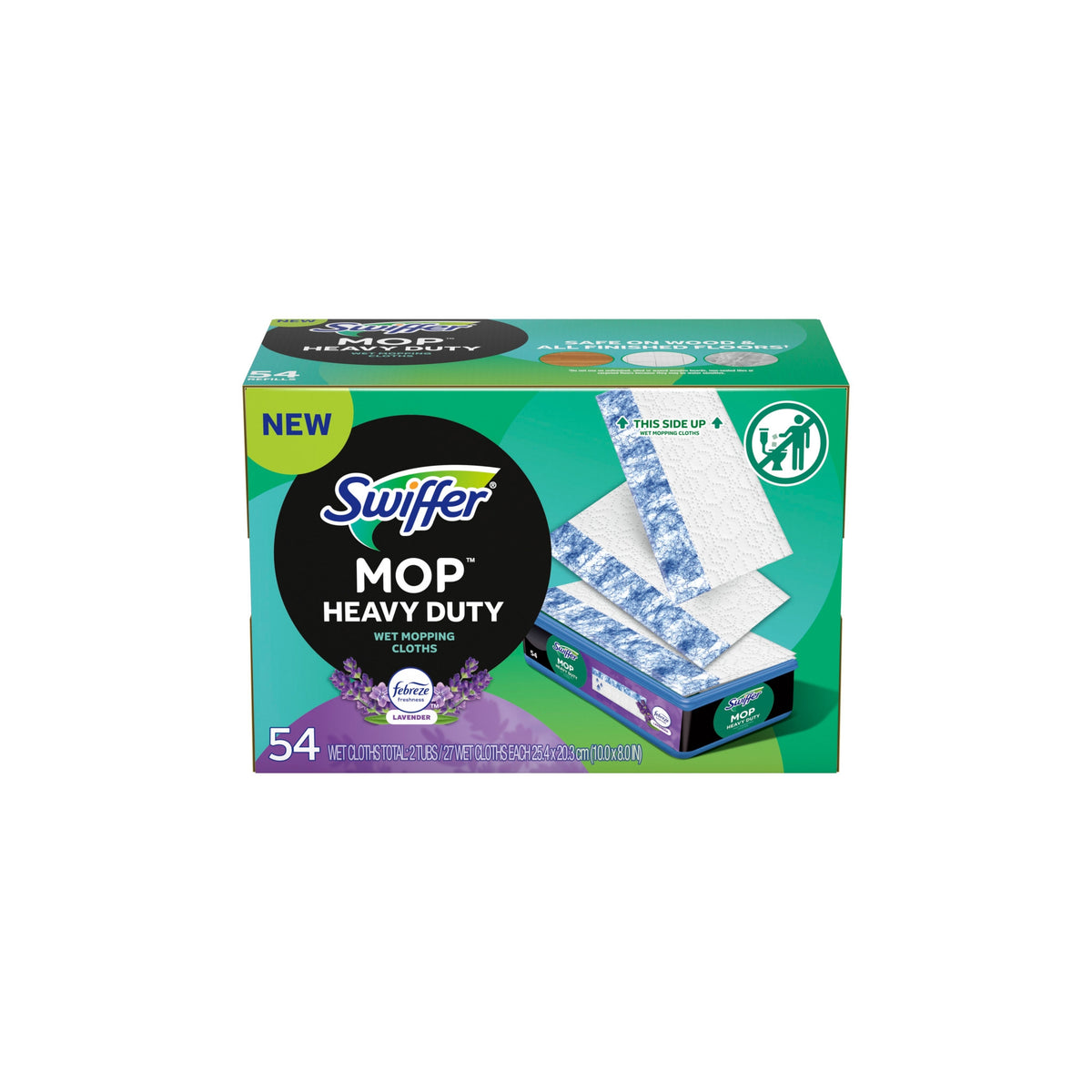 Swiffer Mop Wet Mopping Cloths, Heavy Duty, Lavender Scent, 54 ct - product image 2