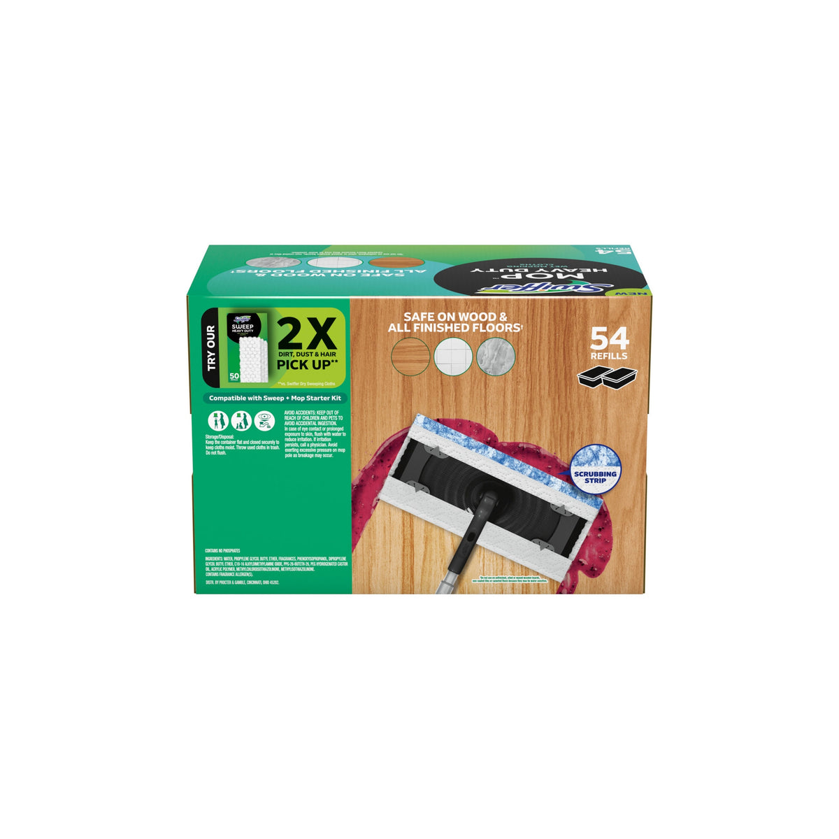 Swiffer Mop Wet Mopping Cloths, Heavy Duty, Lavender Scent, 54 ct - product image 3