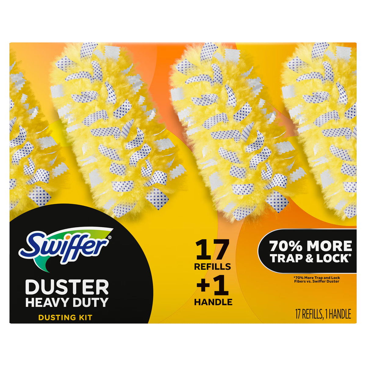 Swiffer Duster Dusting Kit, Heavy Duty, 17 Refills + 1 Handle - image 1