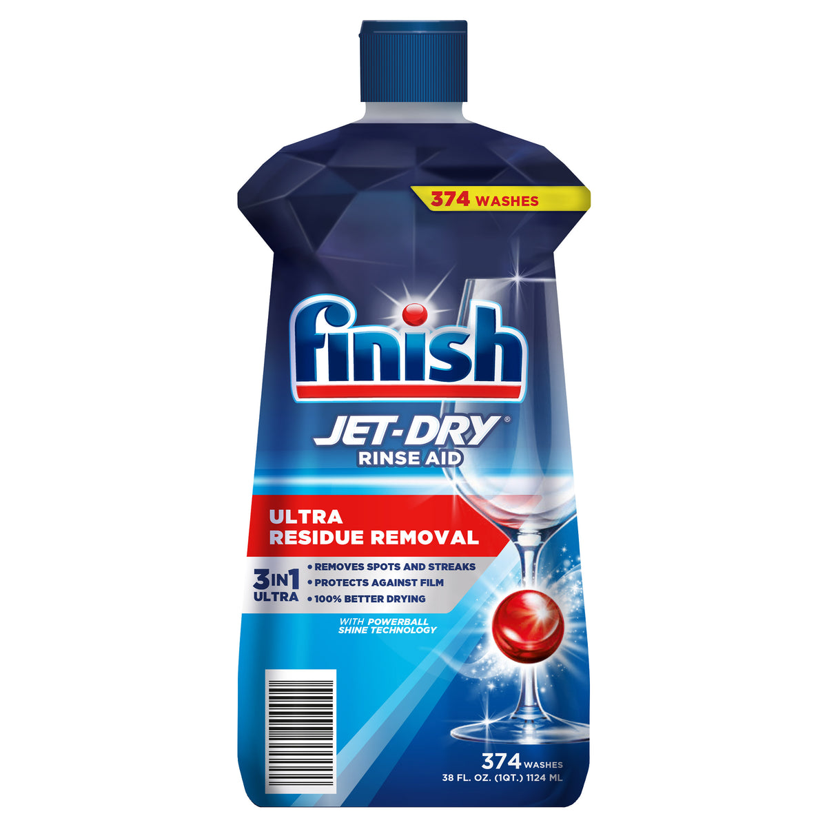Finish Jet-Dry Ultimate Residue Removal Rinse Aid, 38 fl oz - product image 3