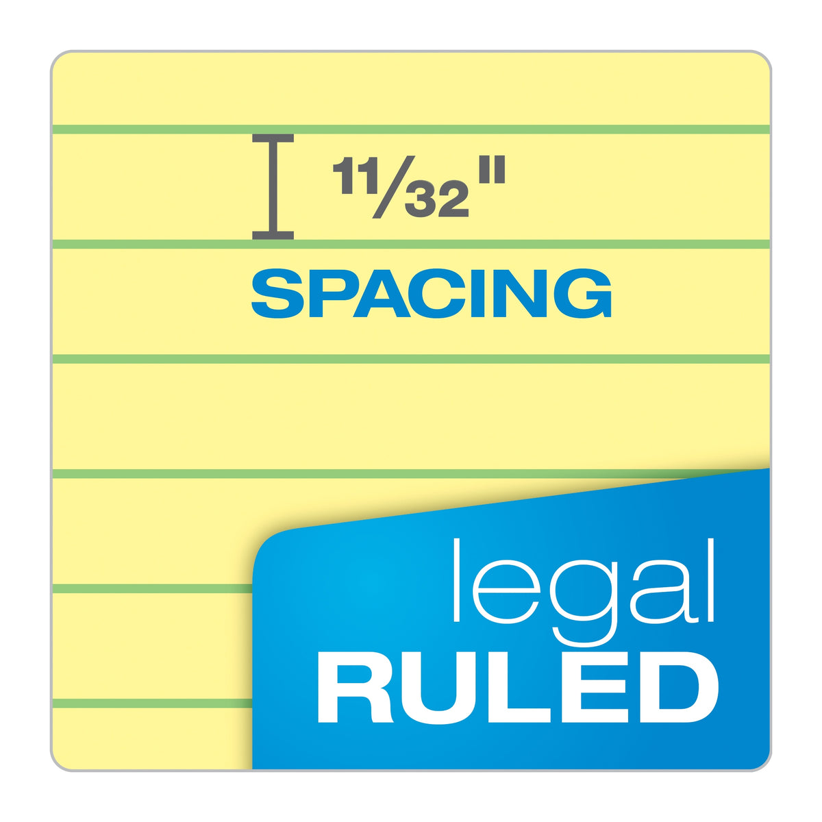 TOPS Legal Notepad, Legal Ruled, Canary Yellow, 8-1/2 in x 11-3/4 in, 100 Sheets, 9 Pads - product image 7