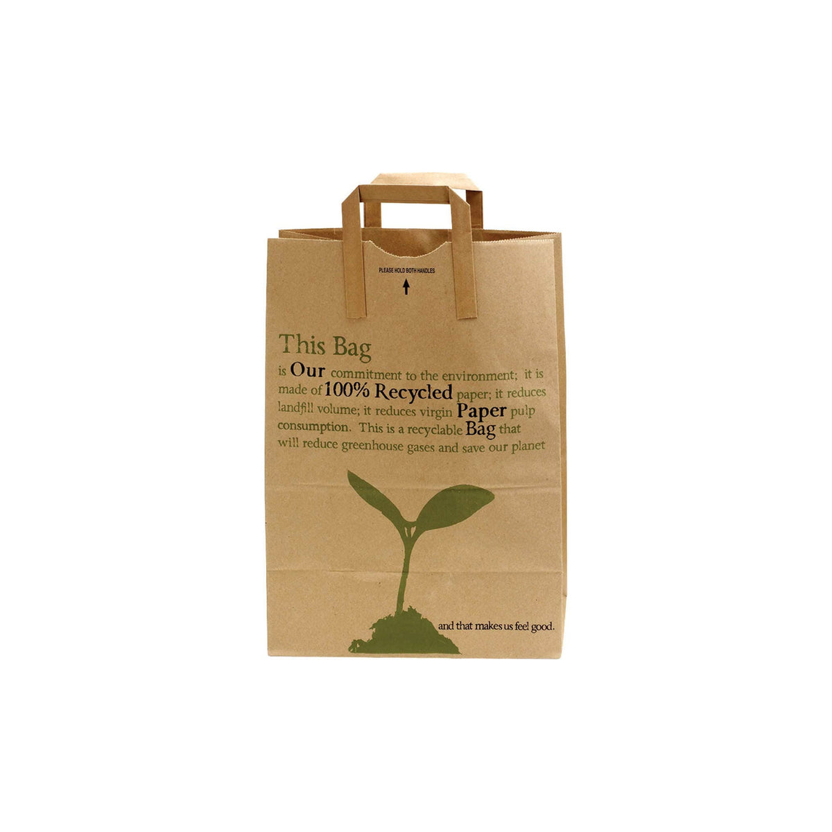 Duro Bag Recycled #70 Handle Bag, Kraft, 300 ct - product image 2