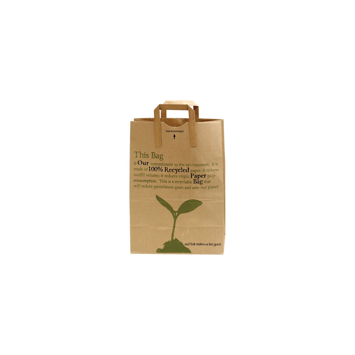 Duro Bag Recycled #70 Handle Bag, Kraft, 300 ct - product image 1