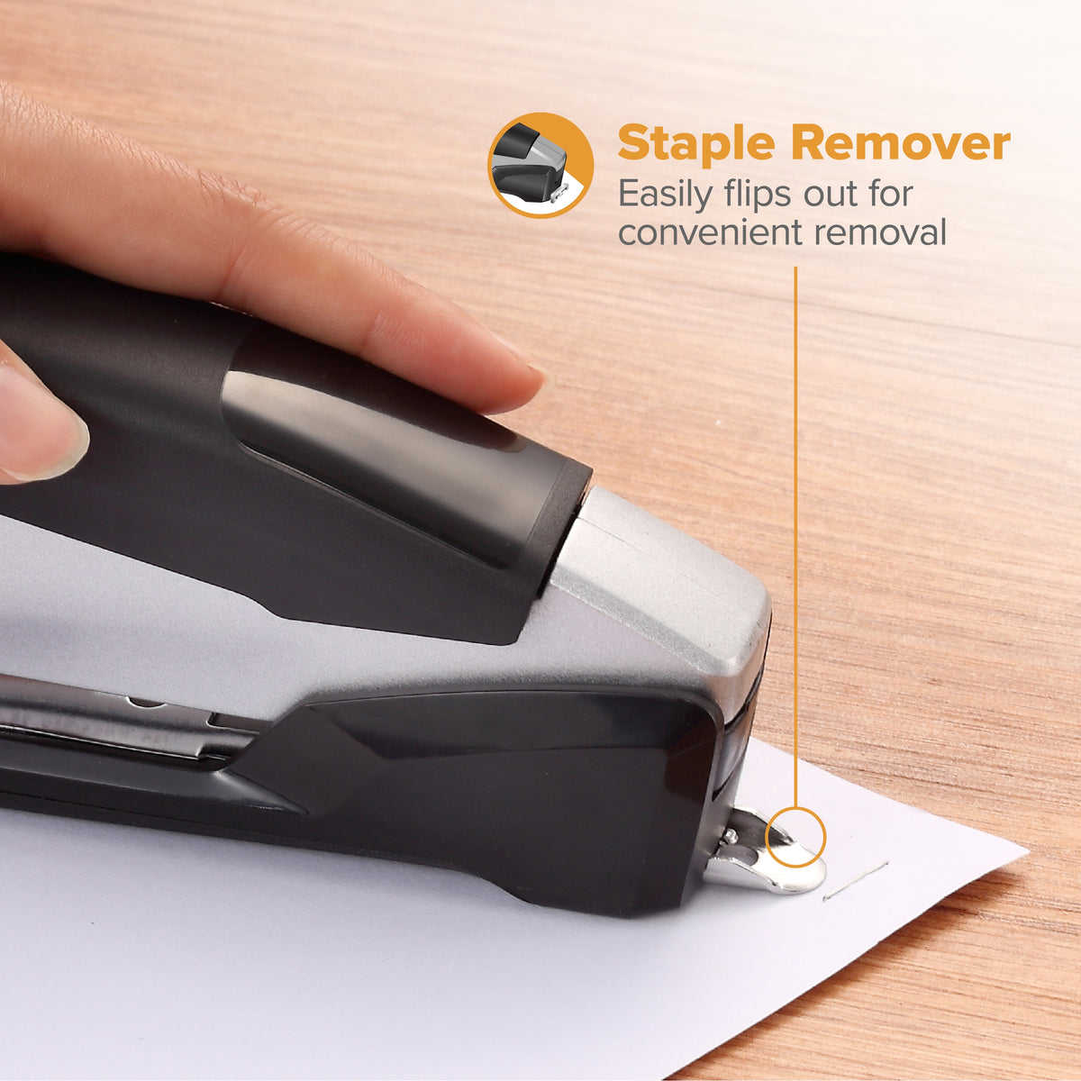 Bostitch Premium Desktop Stapler Value Pack, 28 Sheets, Black/Gray - product image 5