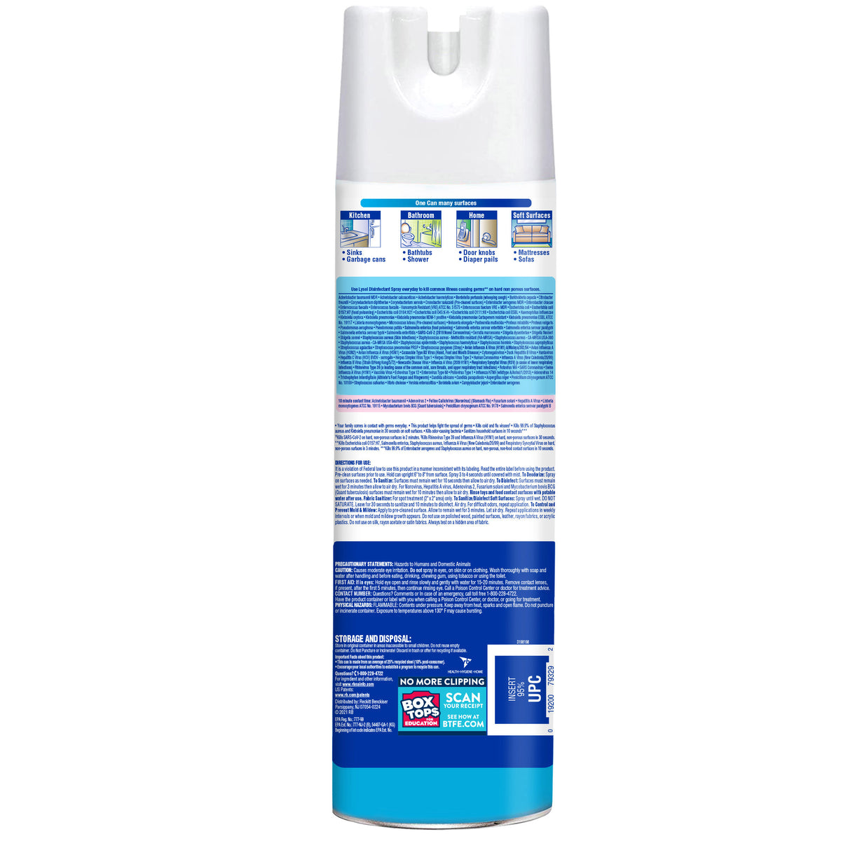 Lysol Disinfectant Spray, Crisp Linen, 19 oz, 3 ct - product image 4