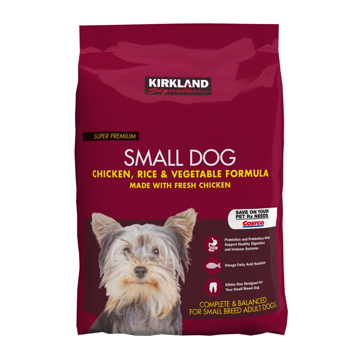 Kirkland Signature Super Premium Chicken & Rice Dog Food, 20 lbs - product image 3