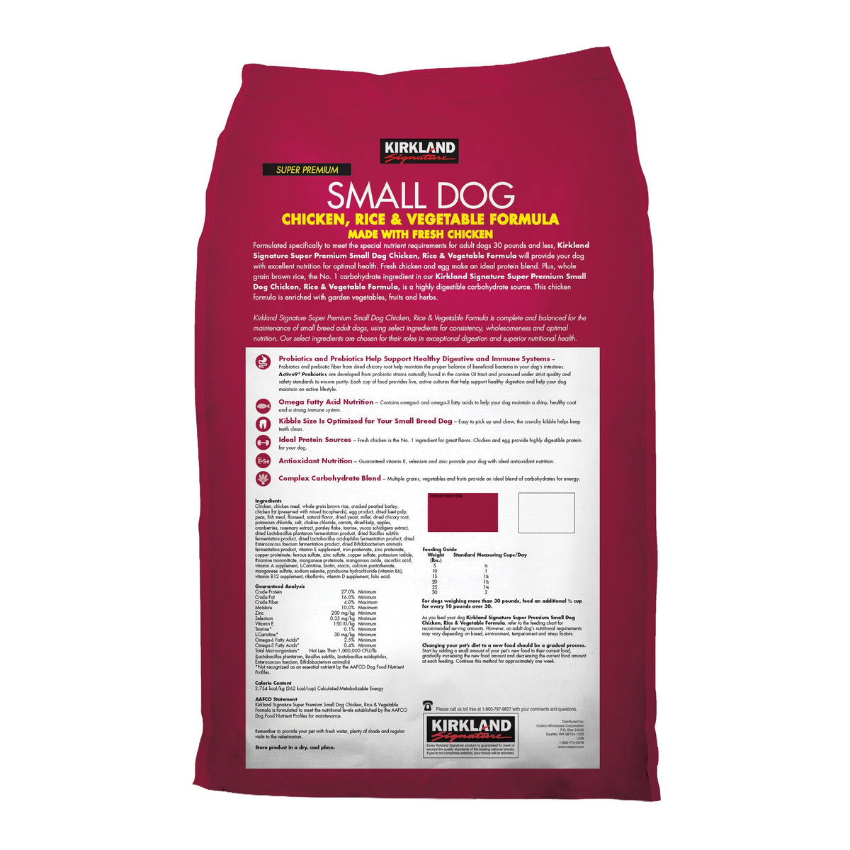 Kirkland Signature Super Premium Chicken & Rice Dog Food, 20 lbs - product image 4