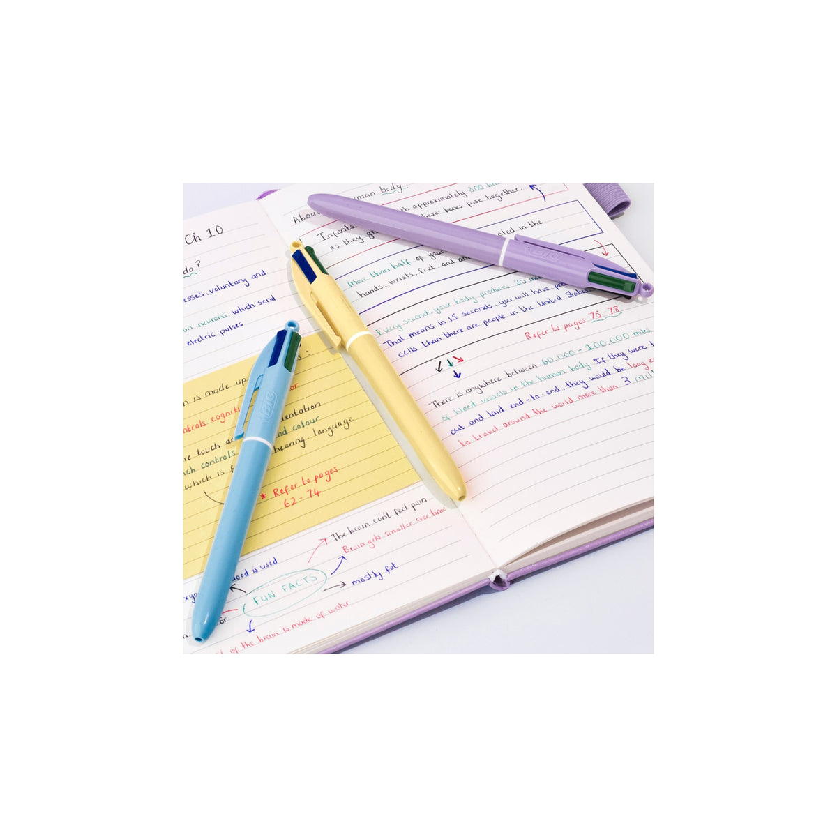 BIC 4-Color Retractable Ball Pen, Medium Point, 1.0 mm, Multicolor Ink, 10 ct - product image 6