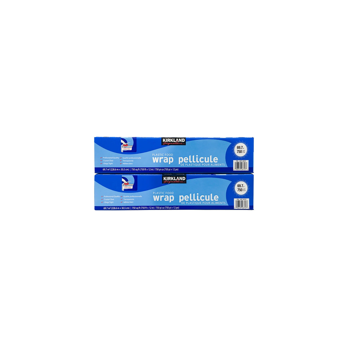 Kirkland Signature Plastic Food Wrap, 12''W x 750'L, 2 ct - product image 4