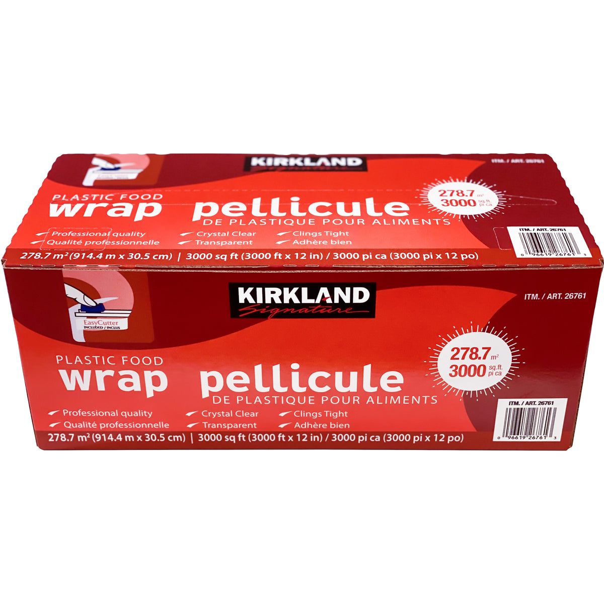 Kirkland Signature Plastic Food Wrap, 12''W x 3000'L - product image 1