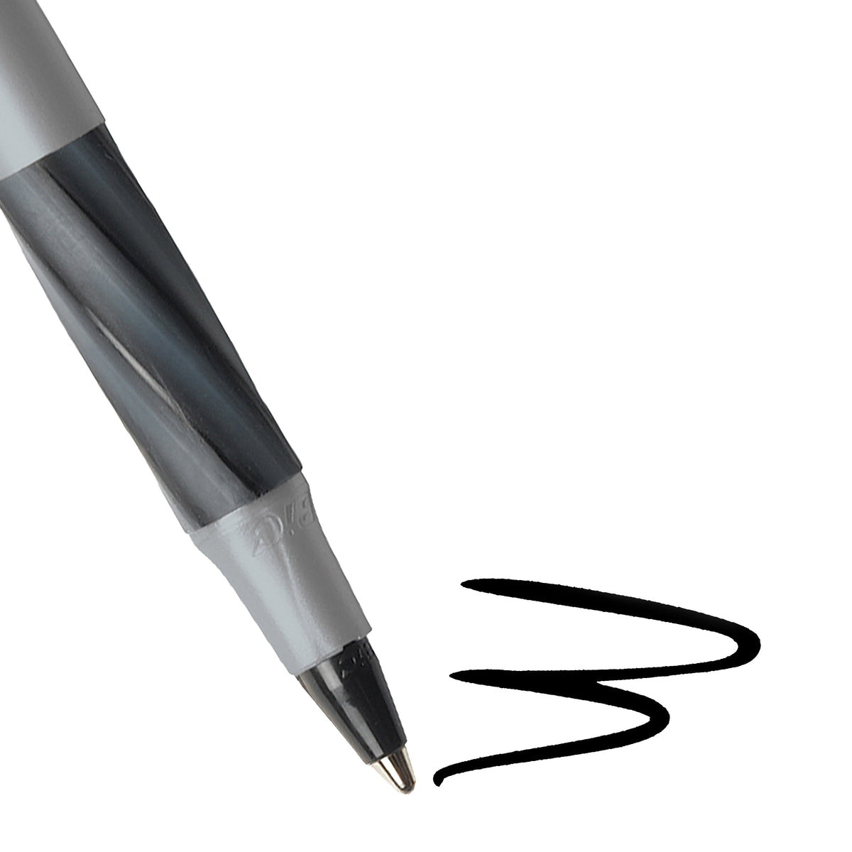BIC Round Stic Grip Ball Pen, Medium Point, 1.2 mm, Black Ink, 60 ct - product image 10