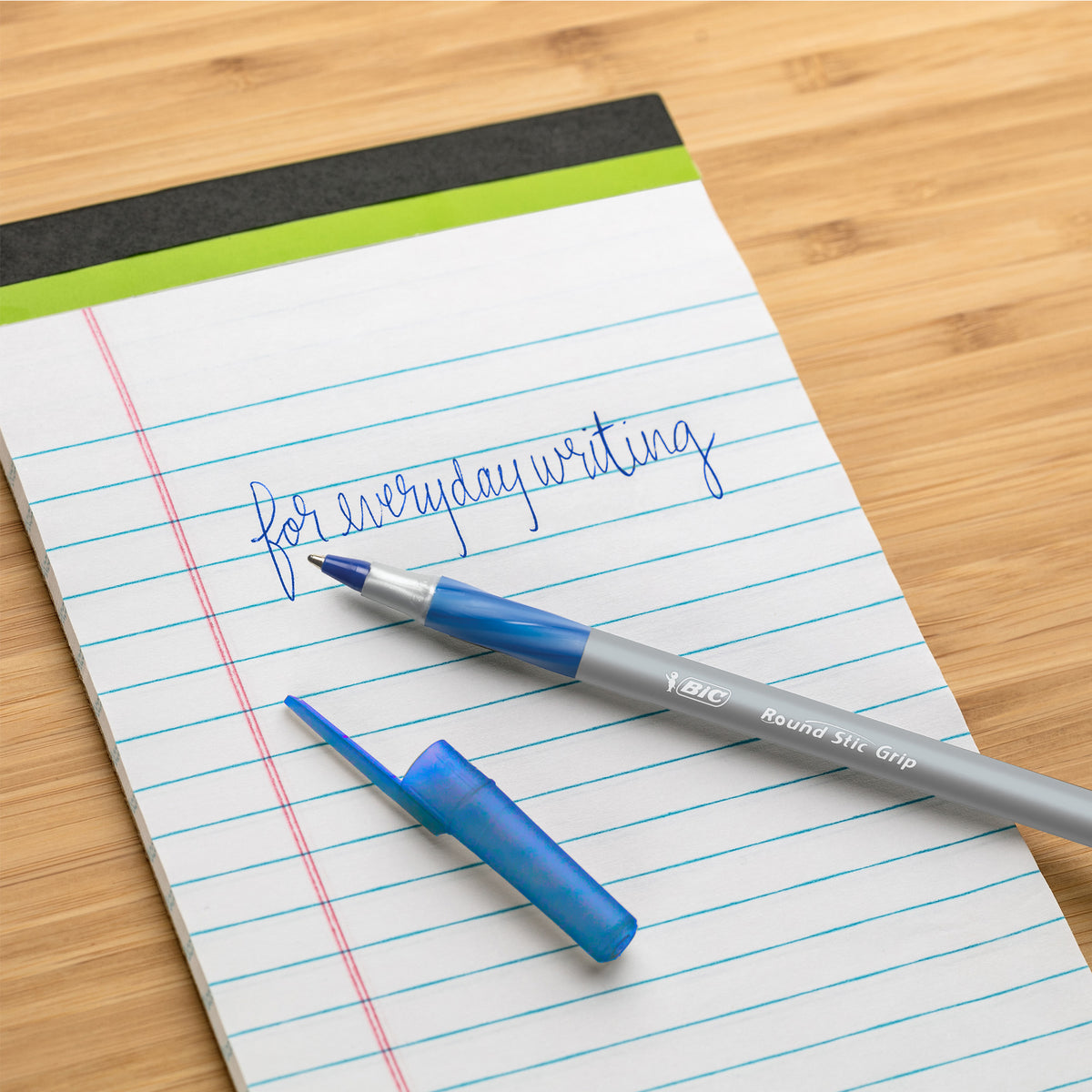 BIC Round Stic Grip Ball Pen, Medium Point, 1.2 mm, Blue Ink, 60 ct - product image 5