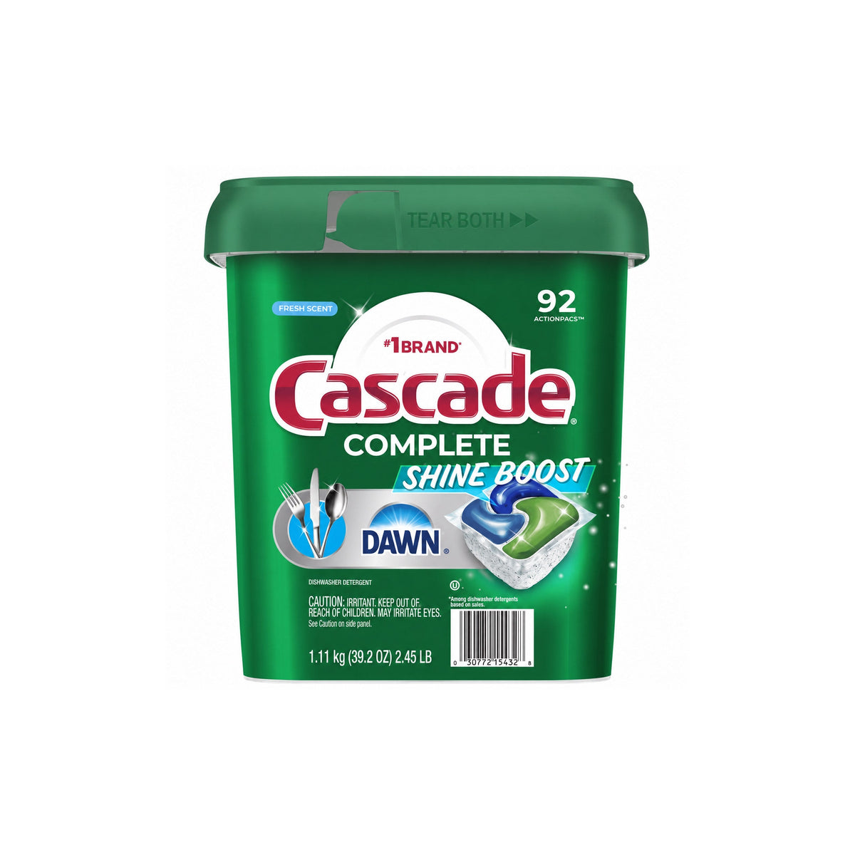 Cascade Complete ActionPacs, Shine Boost with Dawn, Fresh Scent, 92 ct - product image 3
