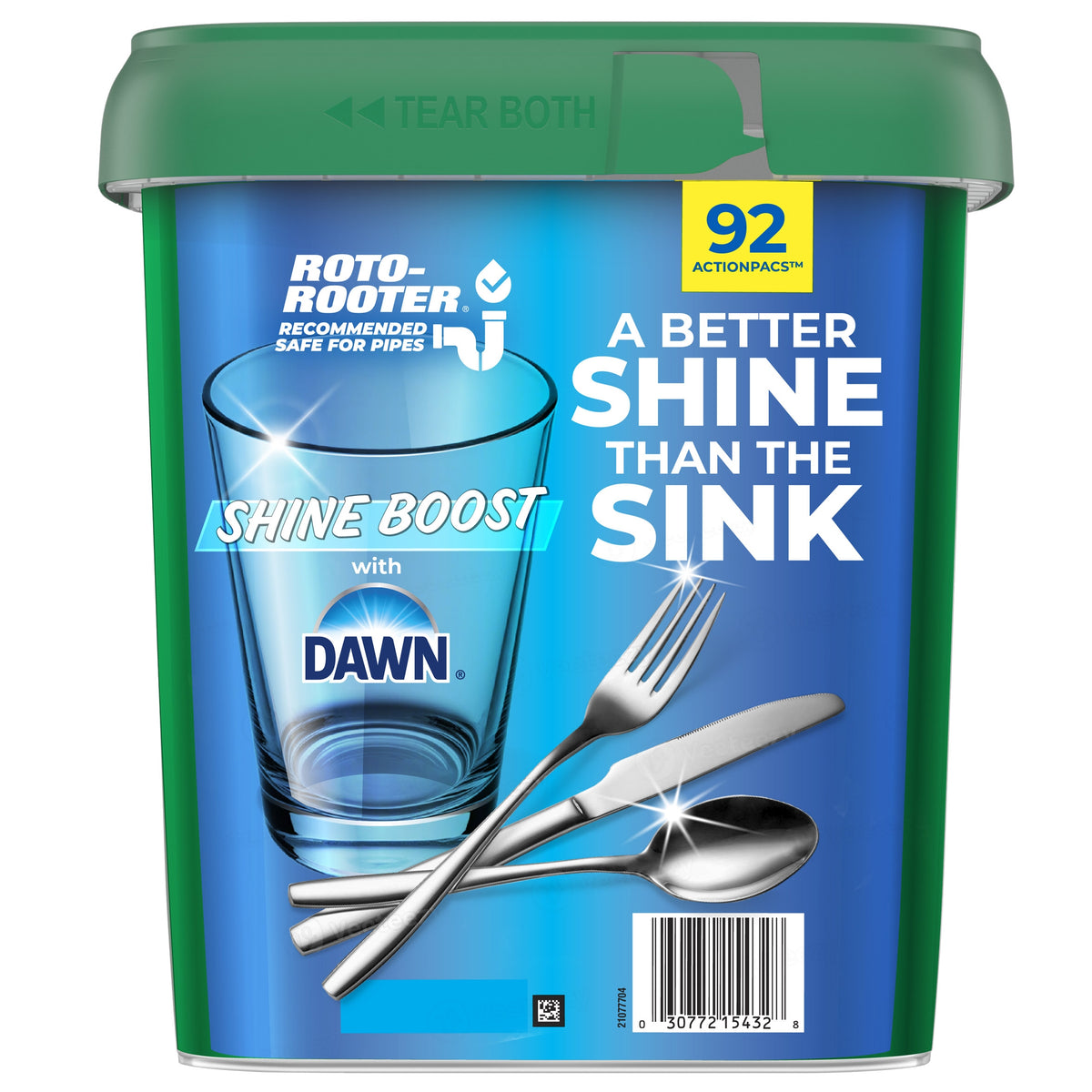 Cascade Complete ActionPacs, Shine Boost with Dawn, Fresh Scent, 92 ct - product image 1