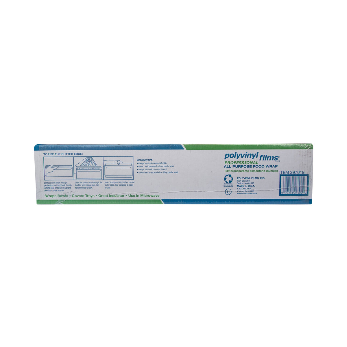 Polyvinyl Films Professional All Purpose Food Wrap, 24'' x 2000' - product image 3