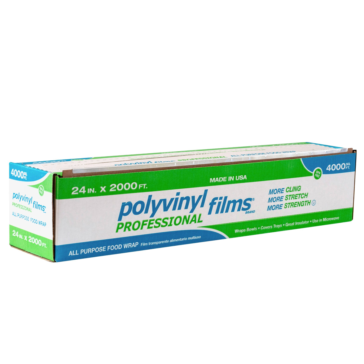 Polyvinyl Films Professional All Purpose Food Wrap, 24'' x 2000' - product image 1