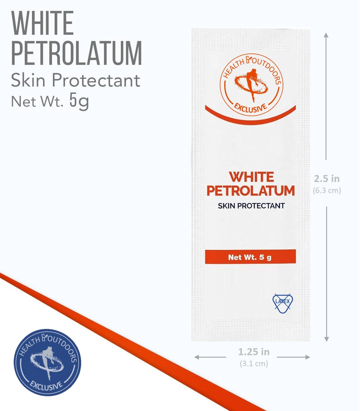 White Petrolatum Foil Packets 48CT