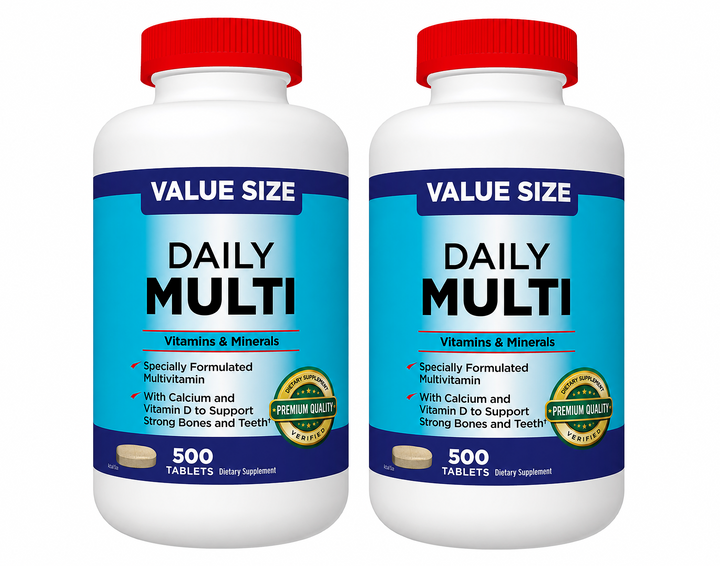 Kirkland Signature Daily Multi Adult Vitamins, 500CT (2 Pack)