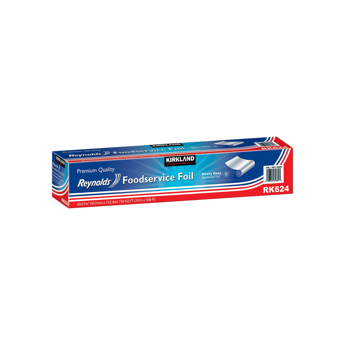 Kirkland Signature Aluminum Foil, 18"W x 500'L - product image 2
