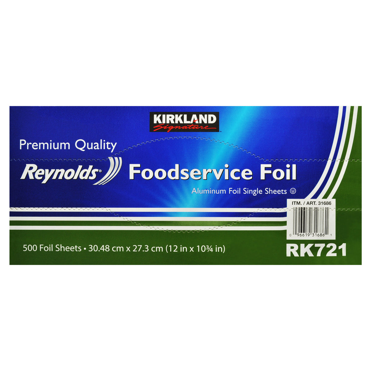 Kirkland Signature Aluminum Foil Single Sheets, 12"L x 10.75"W, 500 ct - product image 8