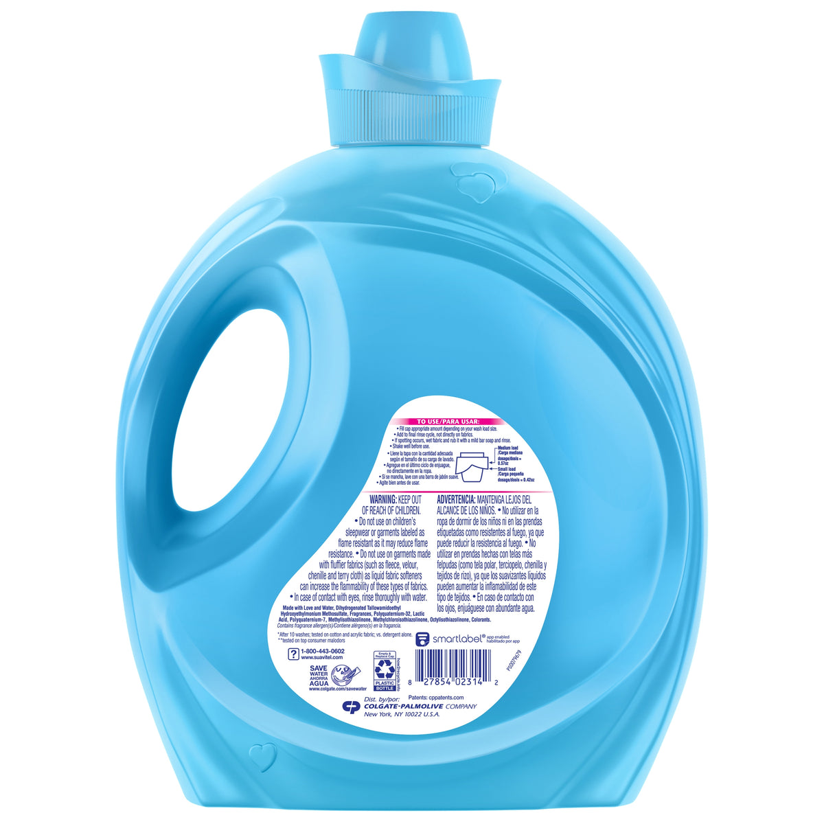 Suavitel Liquid Fabric Conditioner, Advanced Fabric Care, HE Compatible, Field Flowers Scent, 160 fl oz - product image 1